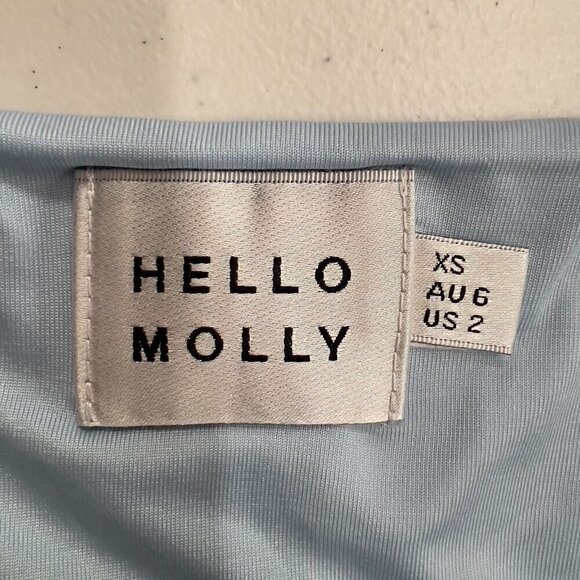 Hello Molly Women's Ruched Lined Dress In Light gray Size XS - Picture 6 of 8